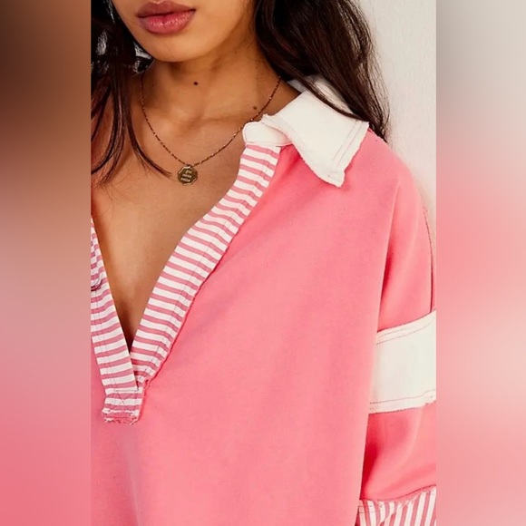 FP x We The Free Clean Prep Polo NWOT - Picture 2 of 3